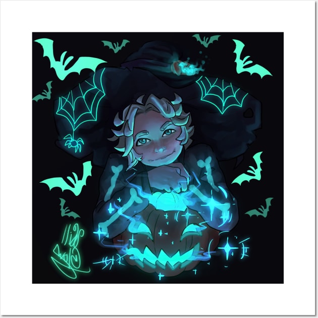 Glowing witch Wall Art by WiliamGlowing